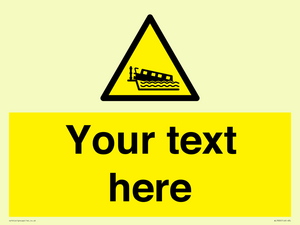 Custom warning grounding narrow boat on lock cill